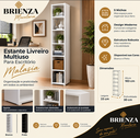 Ver imagem 4 de Estante Livreiro Multiuso para Escritório 5 Nichos Malasia