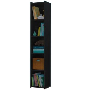 Estante Livreiro Multiuso para Escritório 5 Nichos Malasia - Preto