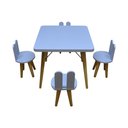 Ver imagem 2 de Kit Mesa Infantil Lorena e 4 Banquetas Infantis Coelho Linha Kids Bolzan