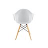 Kit 2 Cadeiras Eiffel Melbourne F01 Branca com Pés Palito em Madeira - Mpozenato - 4