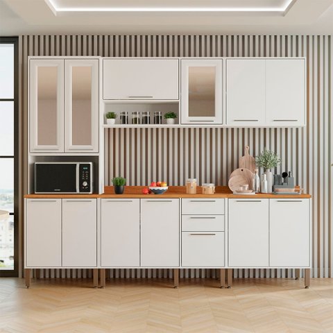 Cozinha Compacta 5 Peças 13 Portas 2 Gavetas Paris Sallêto Móveis