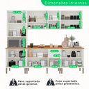 Ver imagem 4 de Cozinha Compacta 5 Peças 13 Portas 2 Gavetas Paris Sallêto Móveis