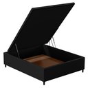 Ver imagem 3 de Base para Cama Box Baú Casal 138x188cm Hit I02 Corano Preto - Mpozenato