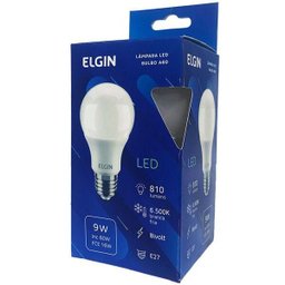 Kit 10 Lâmpadas Bulbo Led A60 9w Bivolt 6.500k Branca Fria - 2 Kit 10 Lâmpadas Bulbo Led A60 9w Bivolt 6.500k Branca Fria - 2