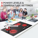 Ver imagem 2 de Gtkzw Cooktop Elétrico 30" 6800w com 4 Queimadores e Controle de Botão