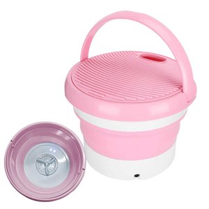 Mini Maquina de Lavar Balde Dobravel 7 Litros Retratil Tanquinho Portatil Economico Meia Lenço Roupa