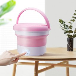 Mini Maquina de Lavar Balde Dobravel 7 Litros Retratil Tanquinho Portatil Economico Meia Lenço Roupa - 9