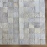 Tapete de Couro Tons Branco 150x200 Placa 10cm Quadriculado - 2