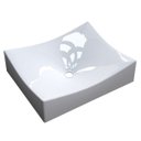 Ver imagem 1 de Cuba Pia de Apoio para Banheiro Retangular Milla ML44W C08 Branco - Mpozenato