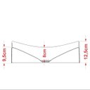 Ver imagem 5 de Cuba Pia de Apoio para Banheiro Retangular Milla ML44W C08 Branco - Mpozenato