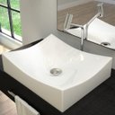 Ver imagem 3 de Cuba Pia de Apoio para Banheiro Retangular Milla ML44W C08 Branco - Mpozenato