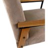 Conjunto de 2 Poltronas Decorativas Escritório Fontana Courino Bege - 3