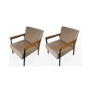 Ver imagem 1 de Conjunto de 2 Poltronas Decorativas Escritório Fontana Courino Bege