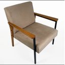 Ver imagem 2 de Conjunto de 2 Poltronas Decorativas Escritório Fontana Courino Bege