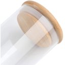 Ver imagem 4 de Pote Vidro 250ml 6,5x10cm Tampa Bambu
