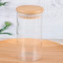 Ver imagem 3 de Pote Vidro 250ml 6,5x10cm Tampa Bambu