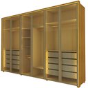 Ver mais imagens de Guarda Roupa Splendor 6 Portas Reflecta LED Naturale - Gelius