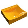 Cuba Pia De Apoio Para Banheiro Quadrada Lunna Q44 Amarelo C08 - Mpozenato - 1