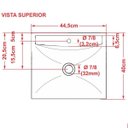 Ver imagem 3 de Cuba Pia De Apoio Para Banheiro Quadrada Lunna Q44 Bege C08 - Mpozenato