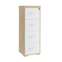 Ver imagem 5 de Arquivo com 4 Gavetas Coventry Carvalho Branco