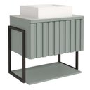 Ver imagem 1 de Gabinete de Banheiro Frise com Cuba 60cm Pistache - Mgm