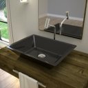 Ver imagem 2 de Cuba Pia De Apoio Para Banheiro Retangular Messina RT45 Preto C08 - Mpozenato