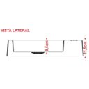 Ver imagem 4 de Cuba Pia De Apoio Para Banheiro Retangular Florenza RT55 Branco C08 - Mpozenato