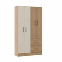 Ver imagem 3 de Roupeiro 4 Portas 2 Gavetas 93cm Têmes Soluzione Móveis