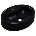 Ver imagem 1 de Cuba Pia de Apoio para Banheiro Oval Ox 43 C08 Preto - Mpozenato