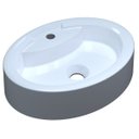 Ver imagem 1 de Cuba Pia de Apoio para Banheiro Oval Ox 43 C08 Branco - Mpozenato