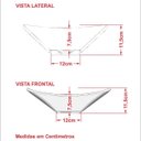 Ver imagem 4 de Cuba Pia de Apoio para Banheiro Retangular Luxo 38 C08 Cinza - Mpozenato