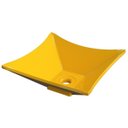 Ver imagem 1 de Cuba Pia de Apoio para Banheiro Quadrada Luxo 30 C08 Amarelo - Mpozenato