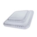 Ver imagem 1 de Plafon Cristal Led 25w Quadrado Sobrepor Luminária Borda Infinita - Branco Quente (3000K)