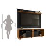 Rack Bancada Ripado com Painel para TV até 70 Polegadas 1,80 cm - 5