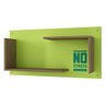 Prateleira com Painel BNS 11 No Stress Verde Claro com Carvalho - BRV - 4