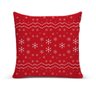Almofada Para Sofá Sala Cheia 40x40 Vermelha Natal:Vermelho - 1