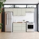 Ver imagem 1 de Cozinha Compacta 100% MDF 3 Aéreos e Balcão Pia com Tampo Fineze