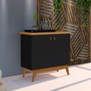 Ver imagem 2 de Buffet Absolut 2 Portas Preto Nature - JA Móveis