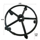 Ver imagem 2 de Base Estrela De Aço C/ Aro Para Cadeira Caixa