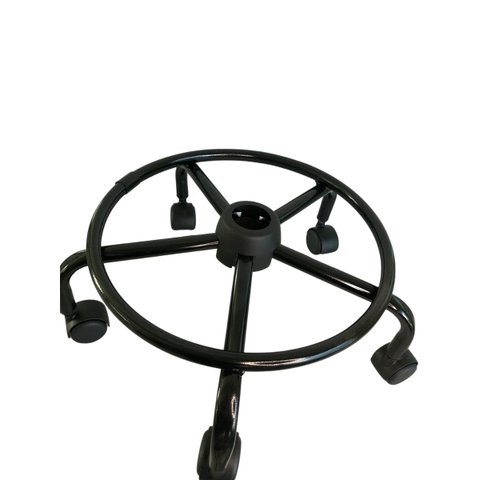 Base Estrela De Aço C/ Aro Para Cadeira Caixa