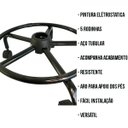 Ver imagem 3 de Base Estrela De Aço C/ Aro Para Cadeira Caixa