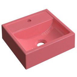 Cuba Pia De Apoio Para Banheiro Quadrada Kuad 32 C08 Rosa - Mpozenato - 1