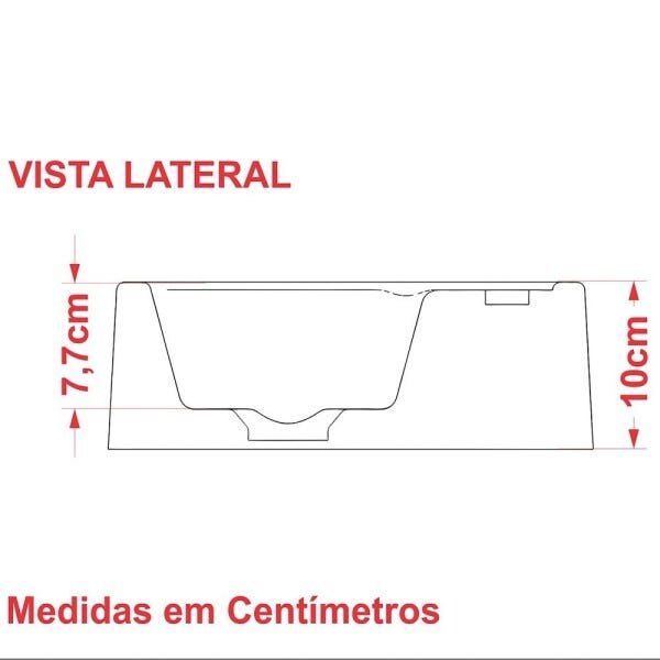 Cuba Pia De Apoio Para Banheiro Quadrada Kuad 32 C08 Vermelho - Mpozenato - 4