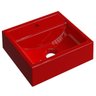 Cuba Pia De Apoio Para Banheiro Quadrada Kuad 32 C08 Vermelho - Mpozenato - 1