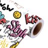 Papel de Parede Adesivo Teen Colorido Grafite Style Emoji - 5
