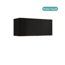 Ver imagem 3 de Armário Aéreo Dormitório Miami 80cm 1 Porta Basculante Preto Móveis Carraro
