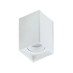 Spot de Sobrepor Direcionavel Quadrado Branco Mr16 Recuado Zan07 - 1