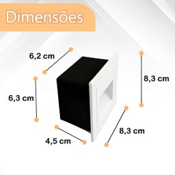 8 Balizador Parede de Embutir Led 3w Branco Quente Externo Zan08 - 6