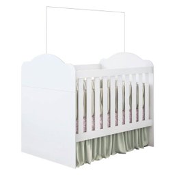 Berço Mini Cama Certificado Pelo Inmetro Yupi 70 M08 Branco Acetinado - 1