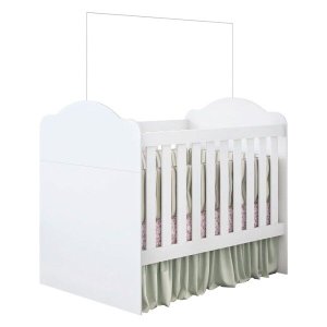 Berço Mini Cama Certificado Pelo Inmetro Yupi 70 M08 Branco Acetinado